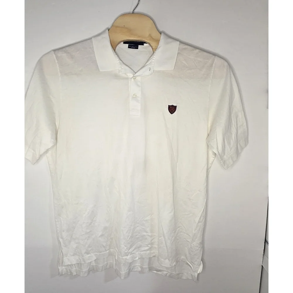 Polo Golf Ralph Lauren Mens Size XL White Short‎ Sleeve Polo Shirt